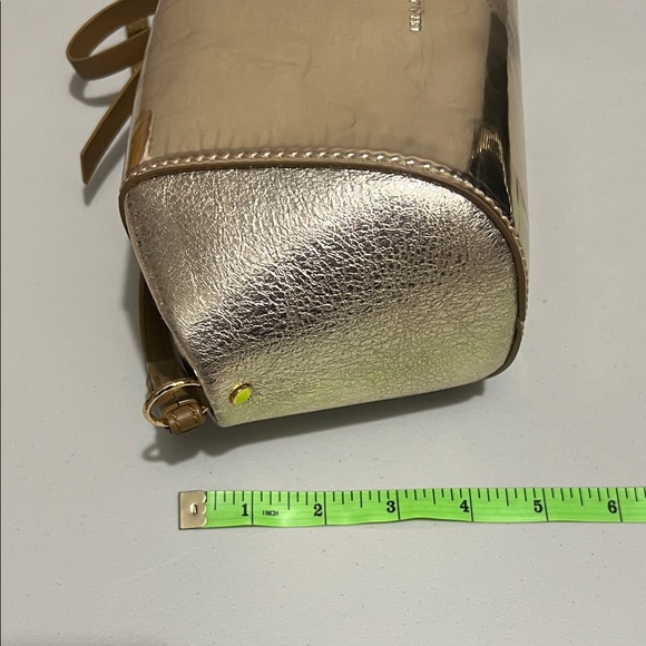 Ulla Johnson Metallic Gold Leather Mini Crossbody Bag | Made in Italy - Picture 9 of 10